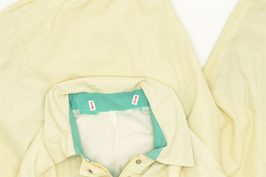 VINTAGE Womens Bomber Jacket EU 42 Large Yellow Polyester | Vintage | Thrift | Second-Hand | Used Clothing | Messina Hembry 