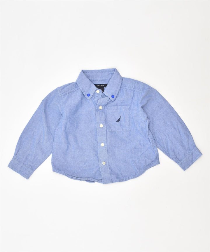 NAUTICA Boys Shirt 2-3 Years Blue Cotton | Vintage | Thrift | Second-Hand | Used Clothing | Messina Hembry 