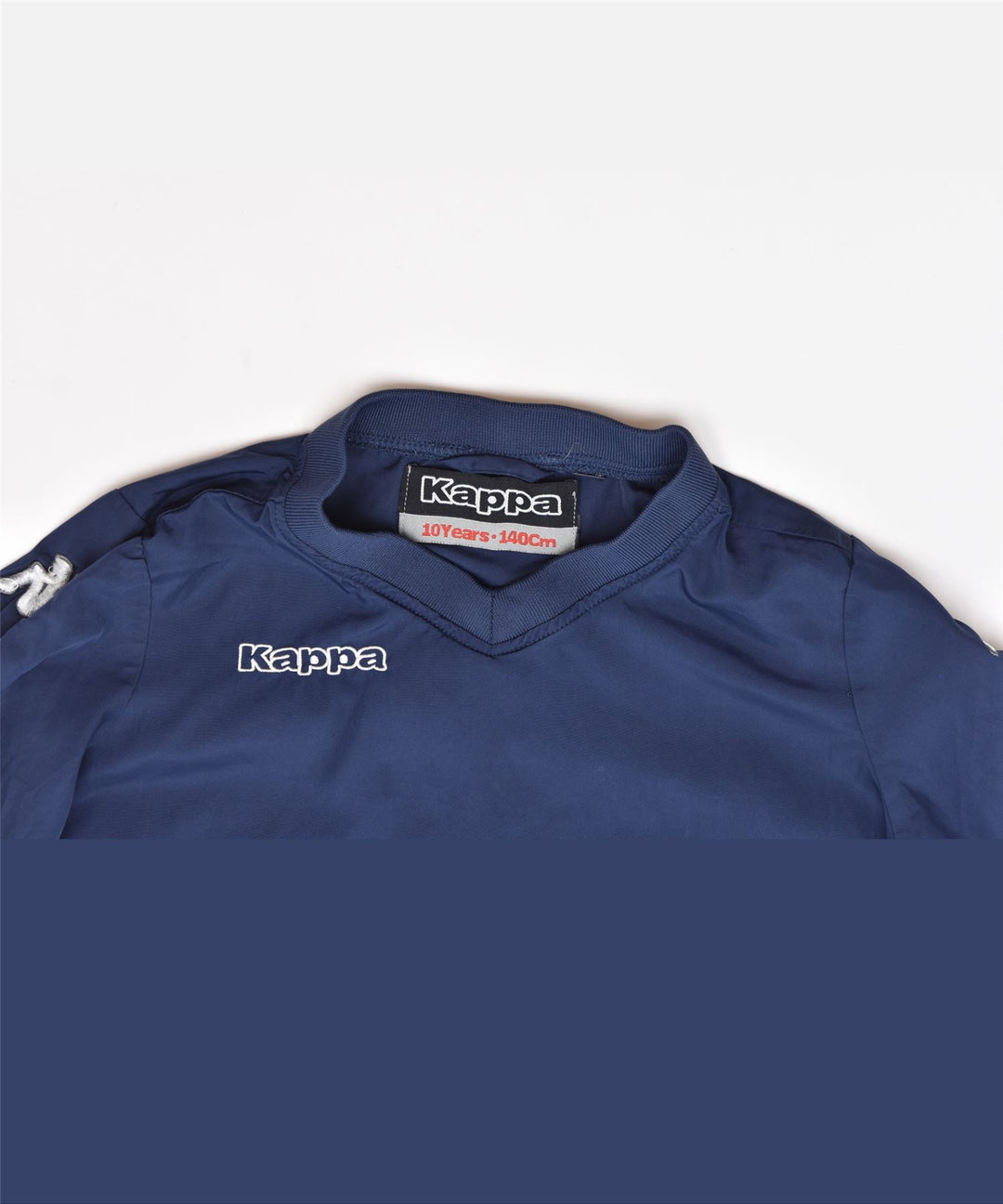 KAPPA Boys Pullover Tracksuit Top 9-10 Years Navy Blue Polyester | Vintage | Thrift | Second-Hand | Used Clothing | Messina Hembry 